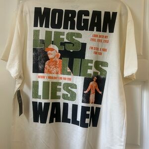 Morgan Wallen Cream Graphic Tee